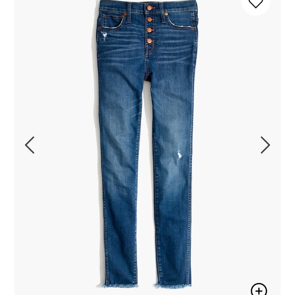 MADEWELL BUTTONFLY 9“ highrise skinny jeans